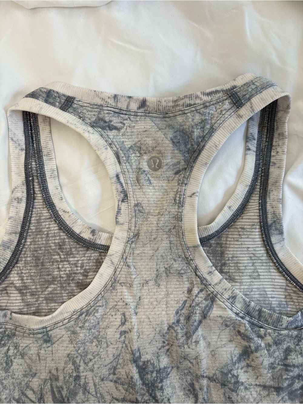 Lululemon Gray Marble Racerback Tank Top